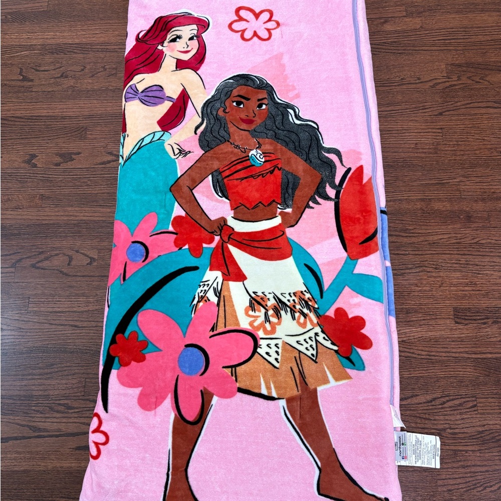 Disney Pink and Blue Princess Towel
